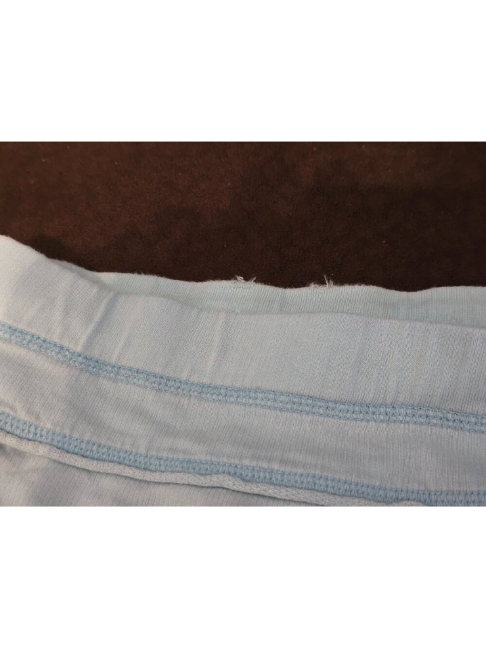 Vintage Victoria's Secret PINK Sweat Shorts Micro Booty 86 Y2K Light Blue Medium - Picture 7 of 8